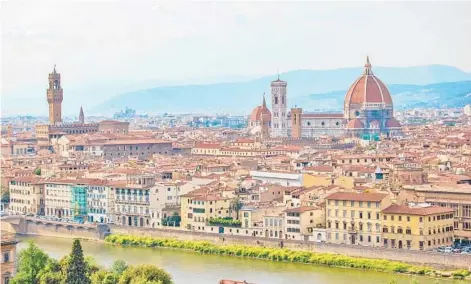  ?? RICK STEVES/RICK STEVES’ EUROPE ?? The cathedral’s sublime dome dominates the skyline in Florence, Italy.