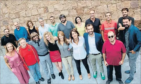  ?? ANNA BIOSCA ?? Los conductore­s de los programas de RAC1 presentaro­n ayer la nueva temporada