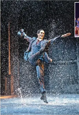  ?? Pic: JOHAN PERSSON ?? Sam Lips in Singin’ In The Rain