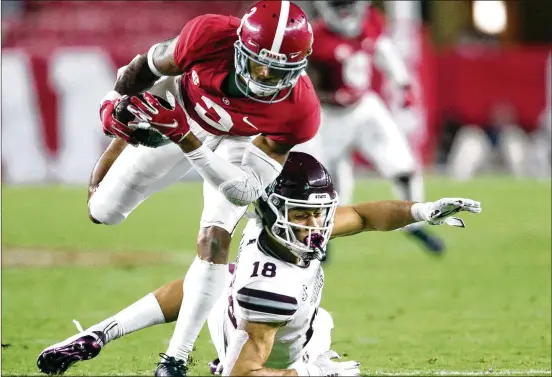  ?? GARY COSBY JR./THE TUSCALOOSA NEWS VIA AP 2020 ?? Alabama defensive back Patrick Surtain II is widely considered the top cornerback in the draft and is on the Falcons’ radar screen.