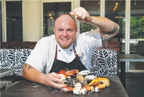  ?? Picture: BRENDAN RADKE ?? TASTE: Shangri La executive chef Aaron Habgood has placed an emphasis on social and shared plates.