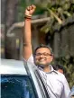  ?? — PTI ?? Karti Chidambara­m outside Byculla Jail, in Mumbai on Sunday.