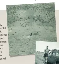  ?? ?? No workplace health and safety measures in evidence for the workers installing the Uluru handrail in 1964. Below: Richard Gorrell.