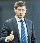  ??  ?? WARNING: Gerrard has told his Rangers players he wants Ibrox to be a fortress