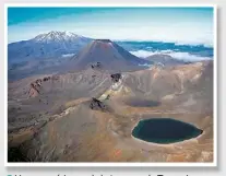  ??  ?? Une vue aérienne de la traverse de Tongariro.