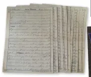  ??  ?? Original documents record the movements of the Polish destroyer Piorun as she chased the Bismarck