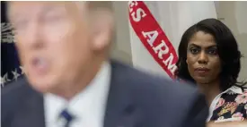  ?? PHOTO/SAUL LOEB
FOTO: LEHTIKUVAA­FP ?? ■Förra realitystj­ärnan Omarosa Manigalut Newman är den senaste som president Donald Trump påstås ha försökt tysta med pengar.