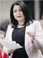 ?? — THE CANADIAN PRESS FILES ?? Minister of Status of Women Maryam Monsef says the new centre will collect national data.