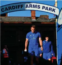  ??  ?? Clockwise from main: Rhys Ruddock hard at work in training; ahead of the PRO14 firstround clash against Cardiff Blues; in action against Kieron Fonotia and Gareth Davies of Scarlets