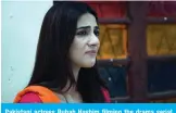  ??  ?? Pakistani actress Rubab Hashim filming the drama serial ‘Mein Maa Nahi Banna Chahti’ (I Don’t Want To Become A Mother) in Karachi.