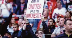  ?? Foto: Getty ?? Bitte erfüllt: United hat es für Manchester geschafft.