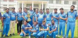  ??  ?? The Indian differentl­yabled cricket team recently won the triseries in Sri Lanka by 21