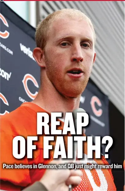  ?? | NAM Y. HUH/ AP ?? Mike Glennon ( above) still thinks he’s in a good situation with the Bears, even though they drafted Mitch Trubisky.