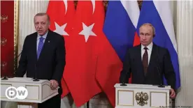  ??  ?? Президенты Турции и России Реджеп Тайип Эрдоган и Владимир Путин (фото из архива)