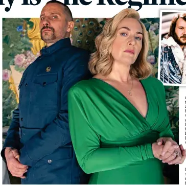  ?? ?? LOW STAKES: Matthias Schoenaert­s and Kate Winslet in The Regime. Inset: Abba in 1974
