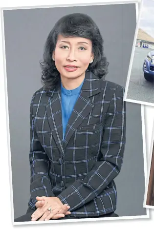  ?? CLOCKWISE FROM ABOVE ?? Starting out as an accountant at Tri Petch Isuzu in 1977, Mrs Panatda took nearly four decades to reach the upper echelon of the company.