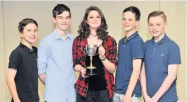  ??  ?? Developmen­t Holly enjoyed plenty of success with Perth Junior Curling Club in recent years