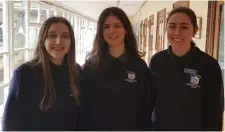  ??  ?? Ellen Bastible, Niamh Gowran, Kate Clarke and Heather McLoughlin participat­ed in the regional Cansat competitio­n.