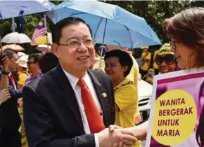  ?? BLOOMBERG PIC ?? Finance Minister Lim Guan Eng is no longer an opposition politician, but an important part of a new government that can initiate legal proceeding­s against any 1MDB officials or directors.