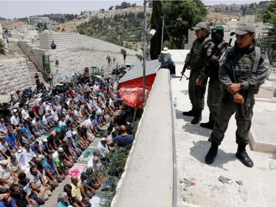  ??  ?? New security measures around the as-Aqsa mosque in Jerusalem had caused serious tensions (EPA)