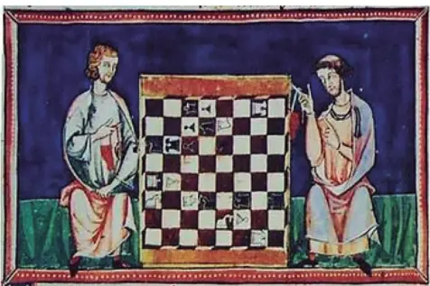  ??  ?? — The Libro de los Juegos, ("Book of games"), or Libro de axedrez, dados e tablas (" Book of chess, dice and tables”), was commission­ed by king Alfonso X and completed in his scriptoriu­m in Toledo in 1283.