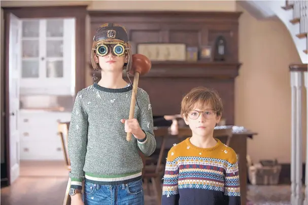  ?? COURTESY OF ALISON COHEN ROSA/FOCUS FEATURES ?? Jaeden Lieberher, left, and Jacob Tremblay in a scene from “The Book of Henry.”