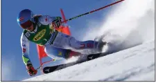  ?? (AP/Marco Trovati) ?? Mikaela Shiffrin earned her 70th career win Saturday at the season-opening women’s World Cup giant slalom in Solden, Austria.