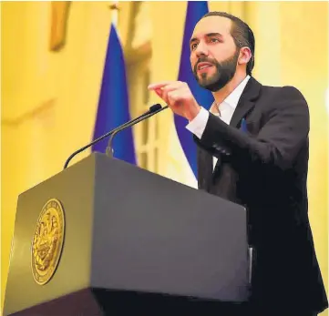  ?? ?? Pasado. Nayib Bukele anunció el 15 de septiembre su intención de buscar la reelección.