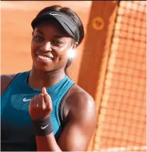  ??  ?? SLOANE STEPHENS