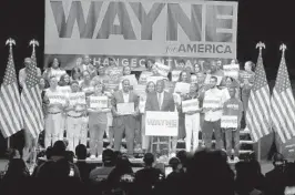  ?? MIKE STOCKER/SUN SENTINEL ?? Mirimar Mayor Wayne Messam said his top priorities are greatly reducing gun violence and preventing mass shootings, eliminatin­g college loan debt, reversing harmful climate change, and rebuilding ties with America’s allies across the planet.