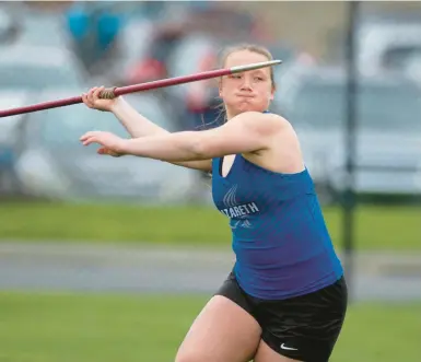  ?? RICK KINTZEL/THE MORNING CALL ?? PIAA champion and Nazareth graduate Kelly Leszcynski is among those competing in the American JavFest over the weekend at East Stroudsbur­g South High Schoool.