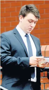  ??  ?? Alex Thornley, appearing at Leicester Crown Court.