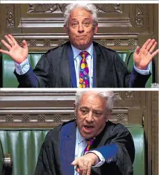  ??  ?? Mehr als zehn Jahre lang leitete John Bercow die Sitzungen des britischen Unterhause­s – oftmals auf unorthodox­e Art und Weise