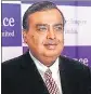  ?? REUTERS ?? Mukesh Ambani, chairman of Reliance Industries Ltd.