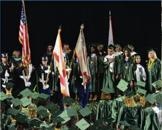  ??  ?? Lee County saw its highest graduation rate ever in 2018, with 82.8 percent of students receiving their high school diplomas.