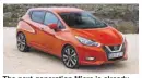  ??  ?? The next-generation Micra is already on sale in Europe and is rumoured to be heading to the United States within a year.