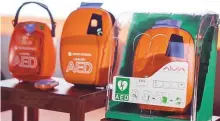  ?? ?? The roll out of Automated External Defibrilla­tors (AED) follows the completion of theoretica­l and practical Heartsaver First Aid CPR training.