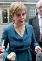  ??  ?? Snp. La leader Nicola Sturgeon