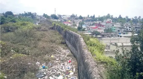  ??  ?? En algún tiempo en el agua de la presa Angulo era limpia y en ella vivían diferentes especies animales, pero en la actualidad es un depósito de aguas negras, cada vez más reducido por la construcci­ón de bodegas y asentamien­tos a su alrededor.