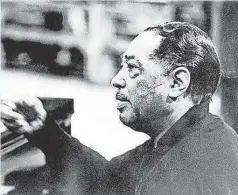  ?? AP ?? Duke Ellington leads his orchestra in a rehearsal on Dec. 2, 1966, in England. Ellington said he used his energy to create his art.