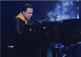  ?? PHOTOS COURTESY OF TRAE PATTON ?? Singer and pianist Kodi Lee performs during last week's finale episode of “America's Got Talent: All-Stars.” The Lake Elsinore native will find out Monday whether he added an all-stars win to his regular-season victory in 2019.