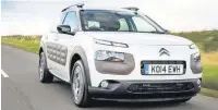  ??  ?? ●● The Citroen C4 Cactus is definitely different