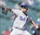  ?? TED S. WARREN — THE ASSOCIATED PRESS ?? Dodgers starting pitcher Julio Urias pitched seven shutout innings against the Mariners on Tuesday.