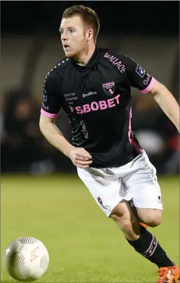  ??  ?? Jonny Bonner’s consolatio­n goal was about the only highlight for Wexford Youths on Friday night.