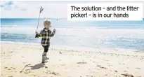  ??  ?? The solution – and the litter picker! – is in our hands