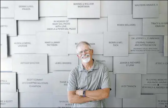  ?? K.M. Cannon Las Vegas Review-Journal @KMCannonPh­oto ?? Bill Kramer was a caregiver for his wife, Maureen, until her death from Alzheimer’s disease in April. He has continued to attend caregiver support groups at the Cleveland Clinic Lou Ruvo Center for Brain Health. “It does me good to be with people,” he said.