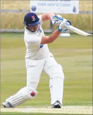  ?? Picture: Paul Amos FM4839851 ?? Tenterden skipper Ben Price during his innings of 19 against Beckenham at Morghew Park on Saturday