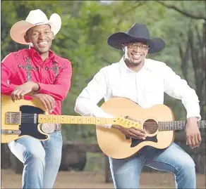  ?? (Courtesy pic) ?? Award winning Eswatini Country Music duo Dusty and Stones.