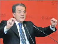  ?? JIN RONG / FOR CHINA DAILY ?? Romano Prodi delivers a lecture at the China Europe Internatio­nal Business School in Shanghai.