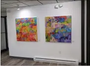  ?? SUBMITTED ?? “Sunny,” at left, and “Allegra,” both by artist Sandi Neiman Lovitz, are two of the paintings on display for the July 30opening of Eclipse Center for Creative Community in Lansdale.